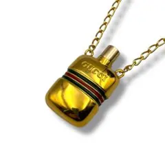 美品 GUCCI グッチ ネックレス シェリーライン パフュームボトル ゴールド