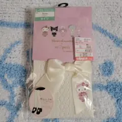 Sanrio characters m♡petit タイツ アイボリー L-LL