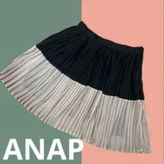 ANAP 細プリーツミニスカート　y2k ツートンカラー　可愛い　平成女児
