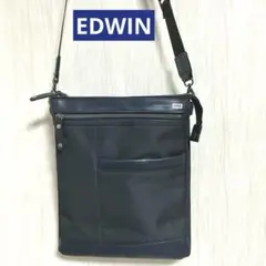 【美品】EDWIN エドウィン ショルダーバッグ 斜めがけ 3層構造　多収納のサムネイル