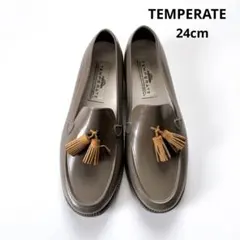 【美品】TEMPERATE タッセルローファー レインシューズ 39