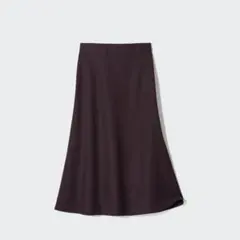 ユニクロ ブラッシュドジャージーフレアスカート