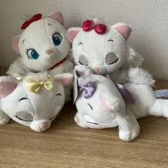 ディズニー　おしゃれキャットマリー　ぬいぐるみ　4体まとめ売り