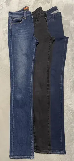 UNIQLO・スキニーデニム・25・3本おまとめ・ビンテージ