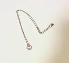 ローズゴールド ハート型ネックレス