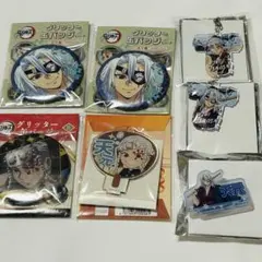 鬼滅の刃　宇髄天元　缶バッジ　アクリルチャームセット