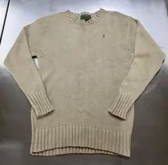 POLO COUNTRY ポロカン コットンニット ベージュ ラルフ 80s