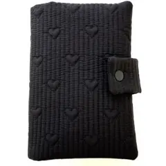 runa様専用　A6サイズバインダーカバー　ブラック　ハート