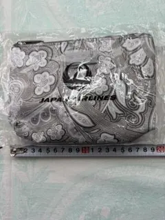 【新品未使用】JAL×ETRO ビジネスクラスアメニティ　トラベルポーチ　グレー