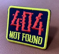 ミリタリー call 404 NOT FOUND 刺繍パッチ ワッペン ベルクロ