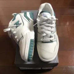NewBalance550グレーグリーンホワイトスニーカーBBW24.5BI