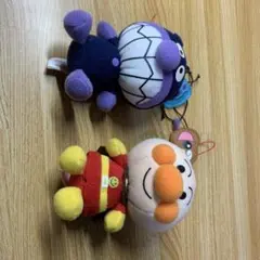 ★アンパンマン バイキンマン ぬいぐるみ2個セット 約9cm