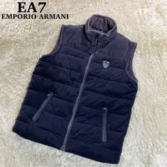 エンポリオアルマーニイーエーセブン コーデュロイ 中綿ベスト ネイビー L