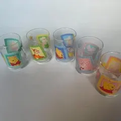 くまのプーさん ガラスコップ 5個セット