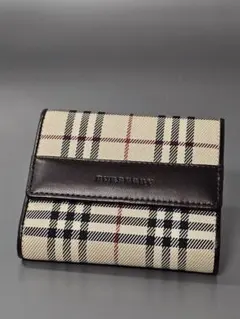 BURBERRY Nova Check Wallet Kiss Lock new - メルカリ