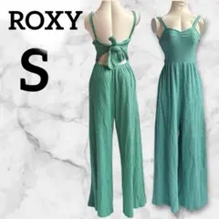 美品⭐️ROXY ターコイズ ジャンプスーツ M キュロット　オールインワン