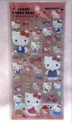 ハローキティ　クリアキャンディシール