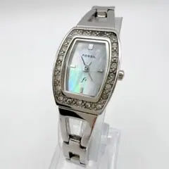 【電池交換済】FOSSIL フォッシル f2 腕時計 シルバー シェル文字盤のサムネイル