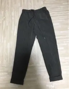 GUストライプテーパードパンツサイズS