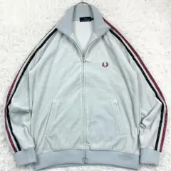 美品　フレッドペリー　ベロア　トラックトップ　ワンポイントロゴ　月桂樹ロゴ　Mのサムネイル