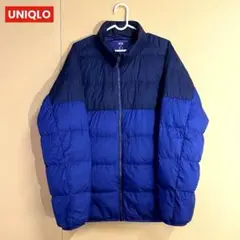 （Y）ユニクロ ウルトラライトダウンジャケット XL ネイビー ブラック
