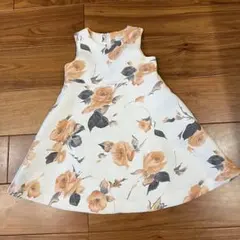 タルティーヌエショコラ　花柄ワンピース　110