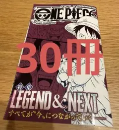 週刊少年ジャンプ4・5合併特大号　付録　ワンピースミニマガジン 30冊セット