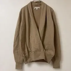 MERINO CASHMERE ニット 長袖 ベージュ M トップス　ゆったりのサムネイル