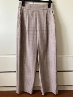 【美品】ボールジィ　トゥモローランド　チェックパンツ　ピンクブラウン系のサムネイル