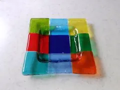 ベネチアンガラス スクエアプレート 小皿のサムネイル