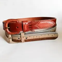 レディースブランドclaude lema(クロード・レマ)レザーベルト 2本