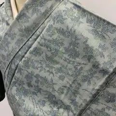 ば*ー様 T4⭐️正絹　紬　着物　袷　逸品　広襟