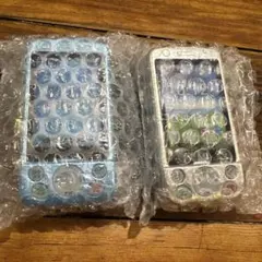 本当に録音再生！なつかしのガラケーマスコット〜スライドType 銀　水色