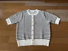 ロペピクニック/美品/透かし柄ニットカーディガン　サイズ38のサムネイル