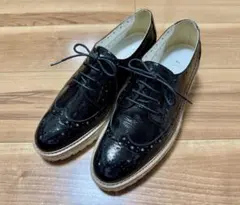 ダイアナ　エナメルレザー 厚底ローファー　24.5cm