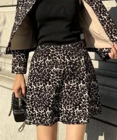 JENNE パンツ レオパードキュロット