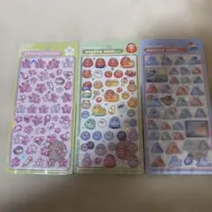 ボンボンドロップシール　和柄　3種