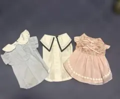 犬服 3点セット セーラーカラー 花柄 ワンピース　サイズXSのサムネイル