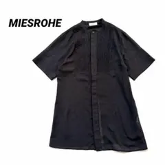 MIESROHE ミースロエ バンドカラー ピンタック ロングシャツ シャツのサムネイル