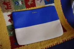FURLA ポーチ クラッチバッグ バイカラー