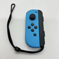 【美品】 純正ジョイコン（L） ネオンブルー ストラップ付き