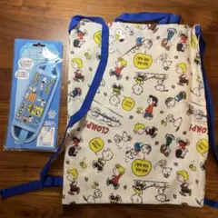 スヌーピー ナップザック 水筒ショルダー　ひもカバー　入学　入園　お値下げ不可のサムネイル