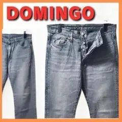 DOMINGOグレーヴィンテージ加工ストレートデニムパンツ　34インチ XL相当のサムネイル
