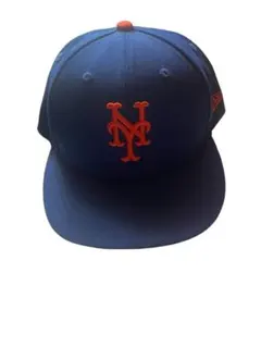 NYロゴ ベースボールキャップ 青