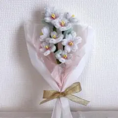 モールフラワー ハンドメイド 花束 ブーケ 枯れない花 卒業 ギフト 桜 サクラ