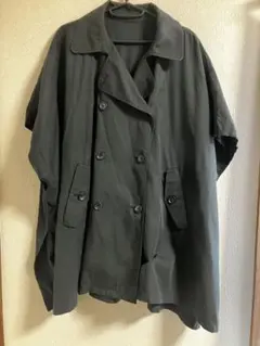 ローリーズファーム ポンチョトレンチ　ブラック