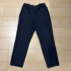【美品】プラステ　リネンブレンド スティック パンツ　ネイビー　M