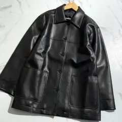 極美品 25AW✨BEAUTY&YOUTH レザーライク カバーオール