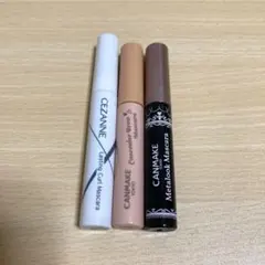 キャンメイク メタルックマスカラ ブラック　セザンヌ耐久カールマスカラ