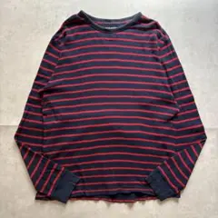 00s OLD NAVY border ロンT 赤ネイビー　city boy